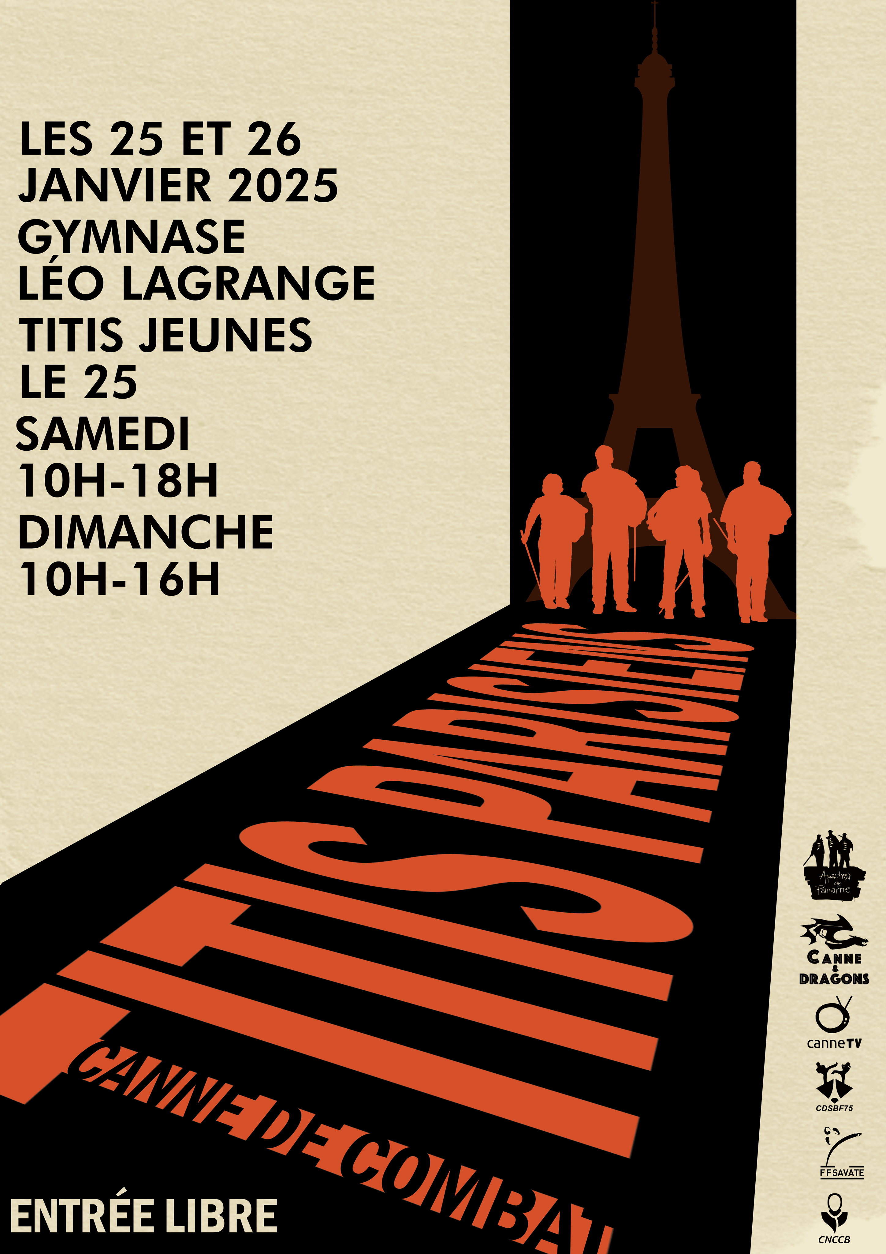 Titis Parisiens 2025 Canne de Combat Paris